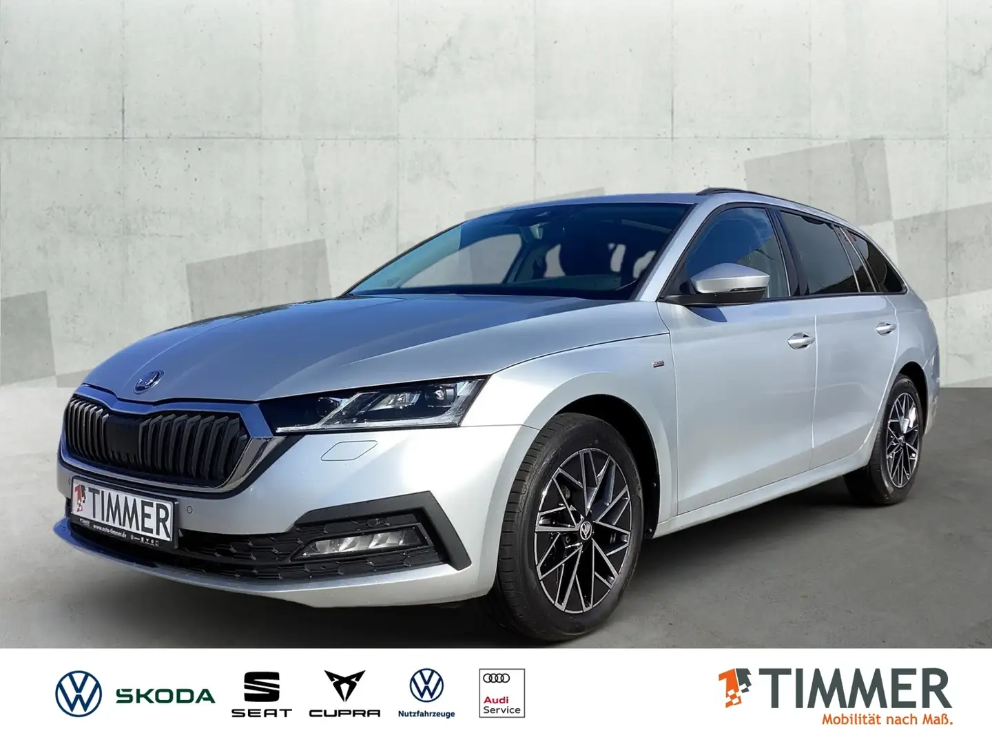 Skoda Octavia Combi 2.0 TDI DSG CLEVER *MATRIX *PANO *STDHZ *RK Argento - 1