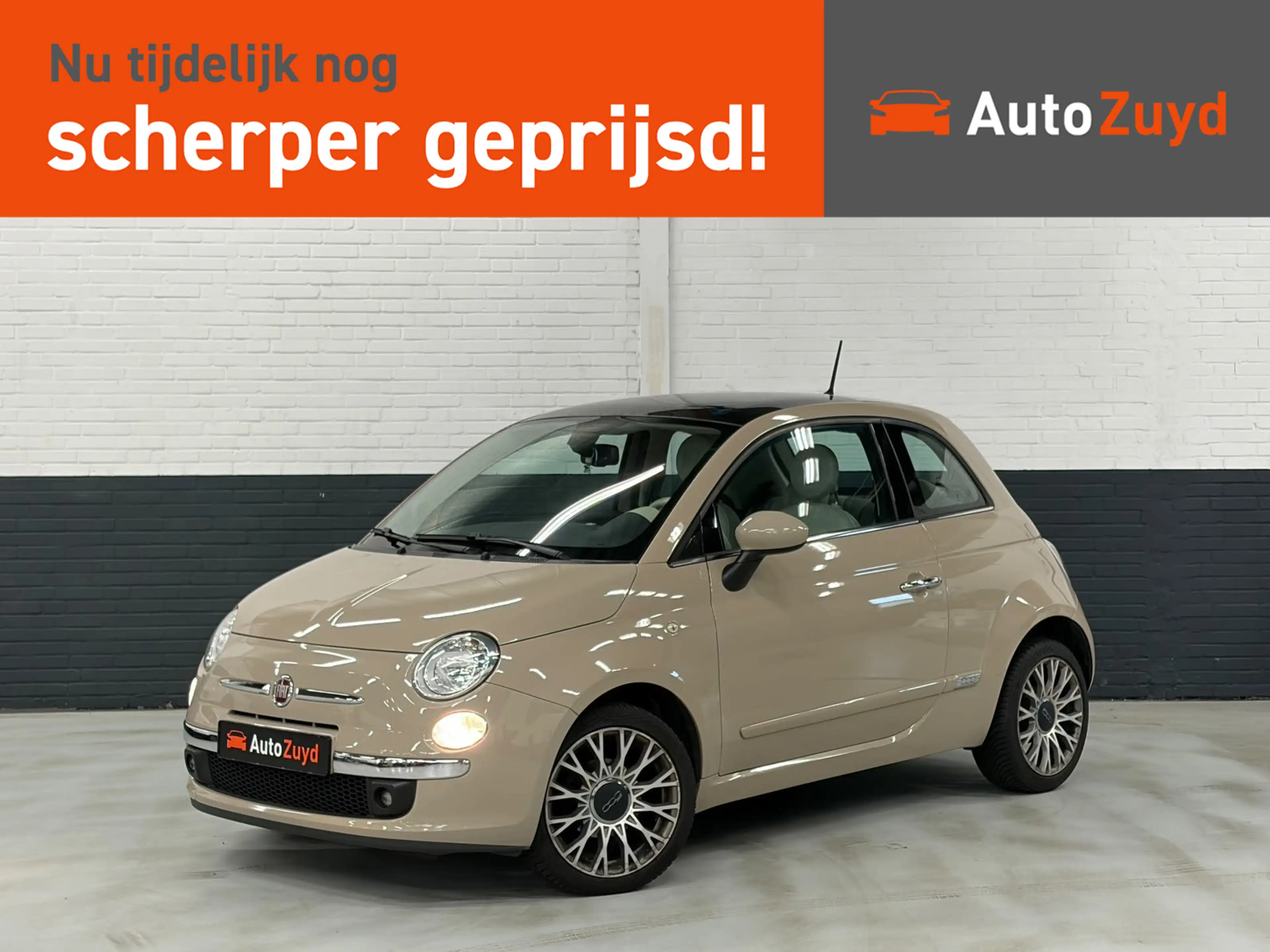 Fiat 500 1.2 Lounge Panoramadak / LM-Velgen / Clima / Parke