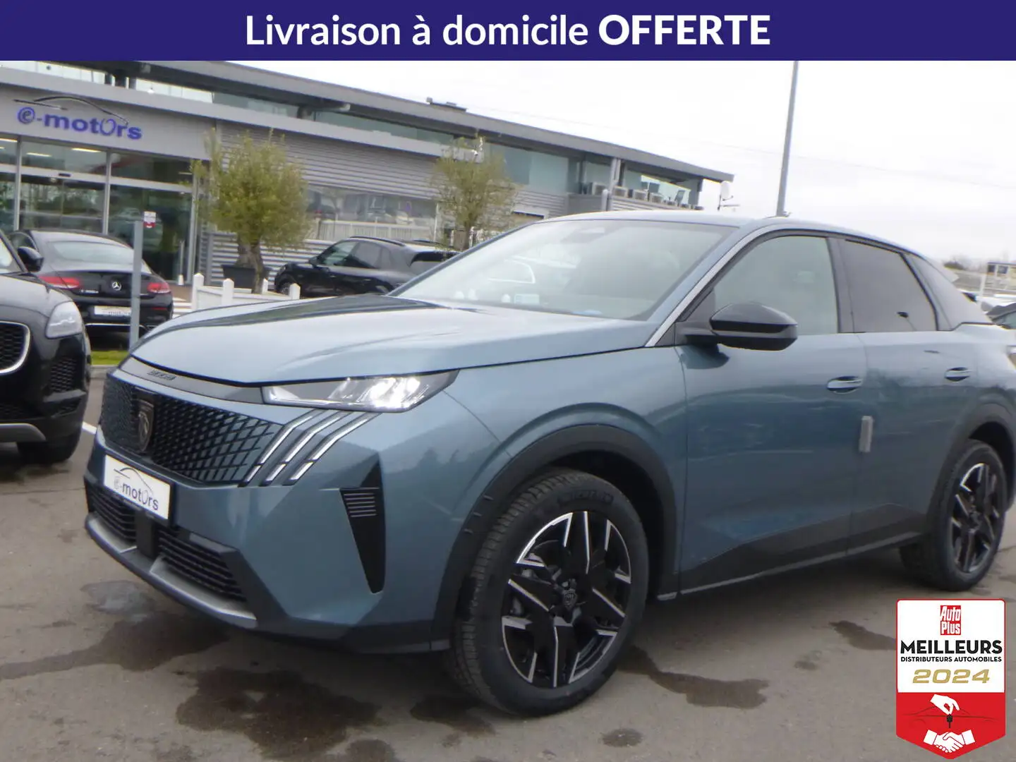 Peugeot 3008 Hybrid 145 e-DCS6 Allure +Pack Panoramic Navigatio Bleu - 1