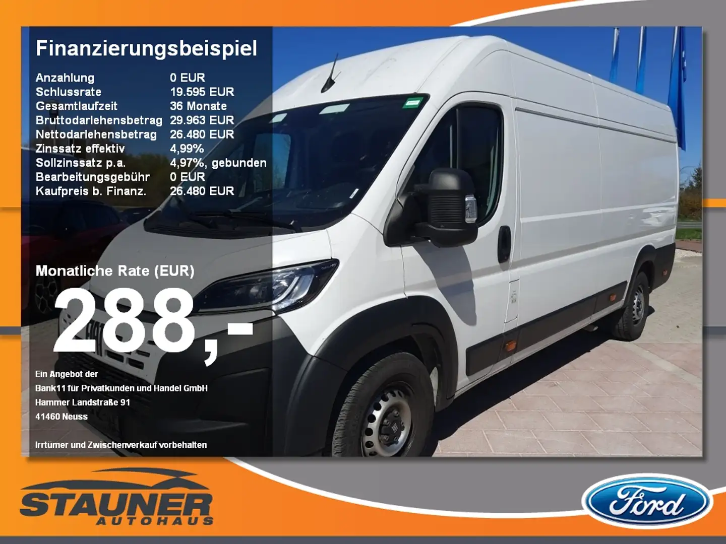 Fiat Ducato Kastenwagen 35 180 M L4H2 LED Kamera Blanco - 1