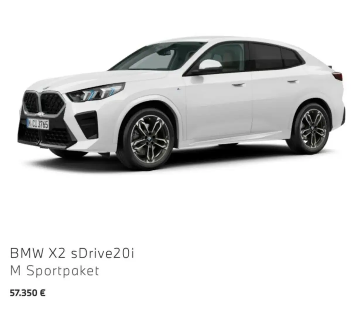 BMW X2 sDrive20i M Sport LiveCptProf.AHK.Ad.LED.360° Weiß - 1