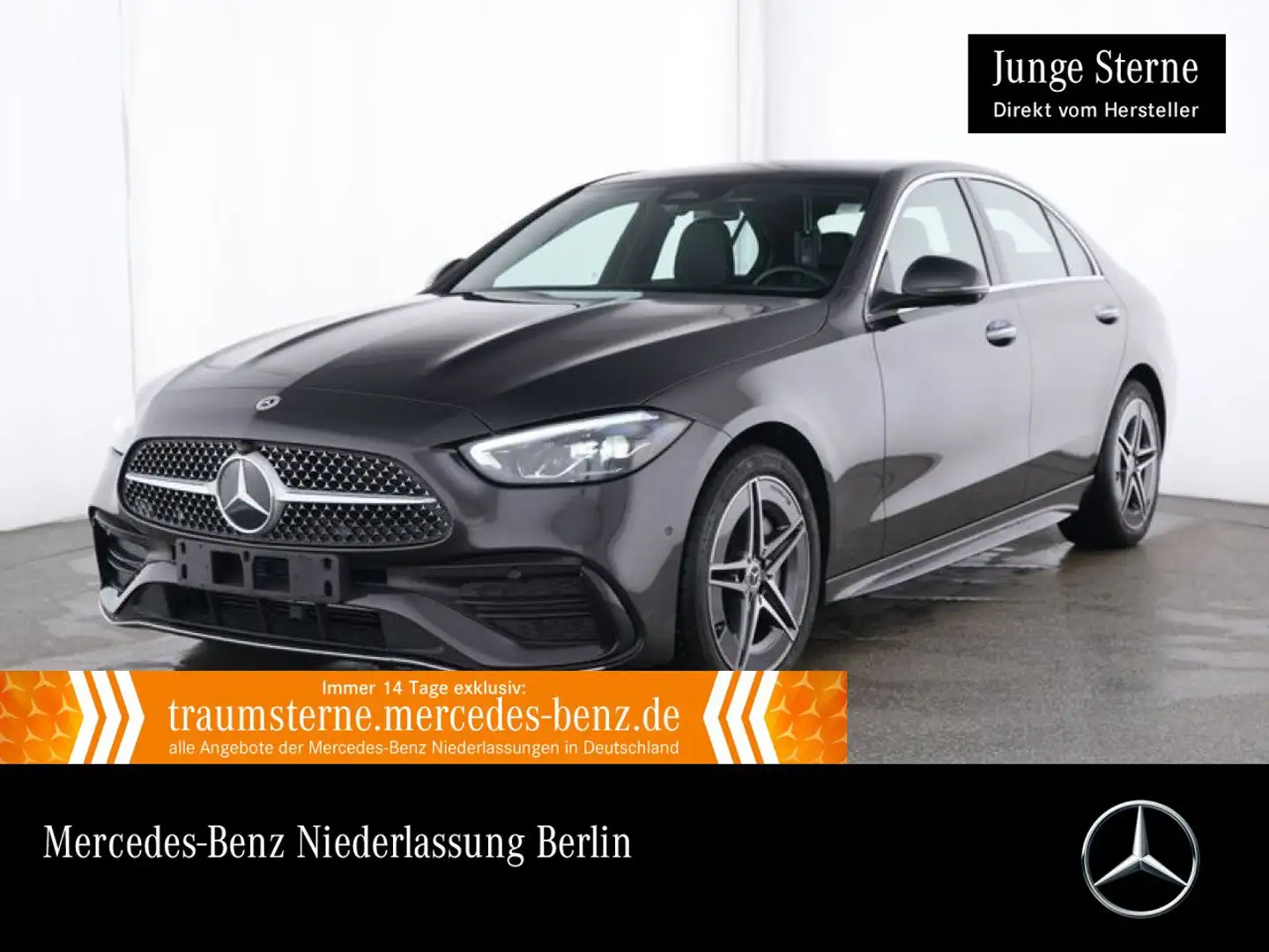 Mercedes-Benz C 220 d 4M AMG+PANO+360+AHK+LED+BURMESTER+KEYLESS Grau - 1