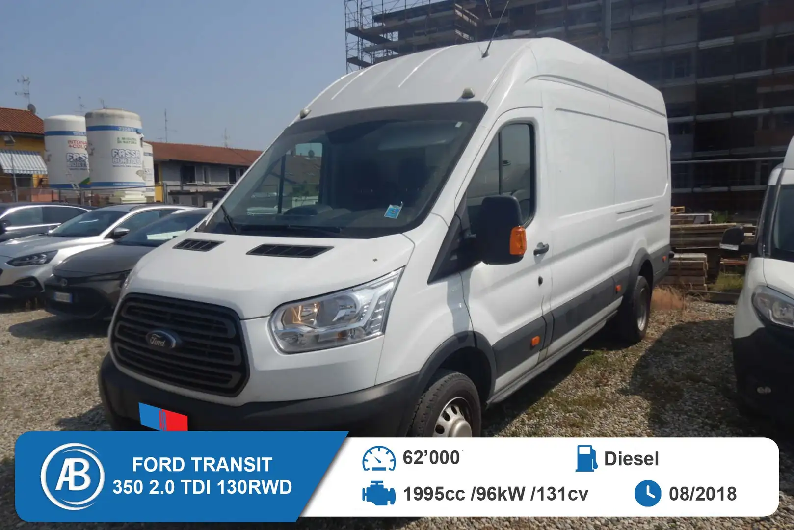 Ford Transit 350 2.0TDCI ECOBLUE L3H3 CON RUOTE GEMELLATE Bianco - 1