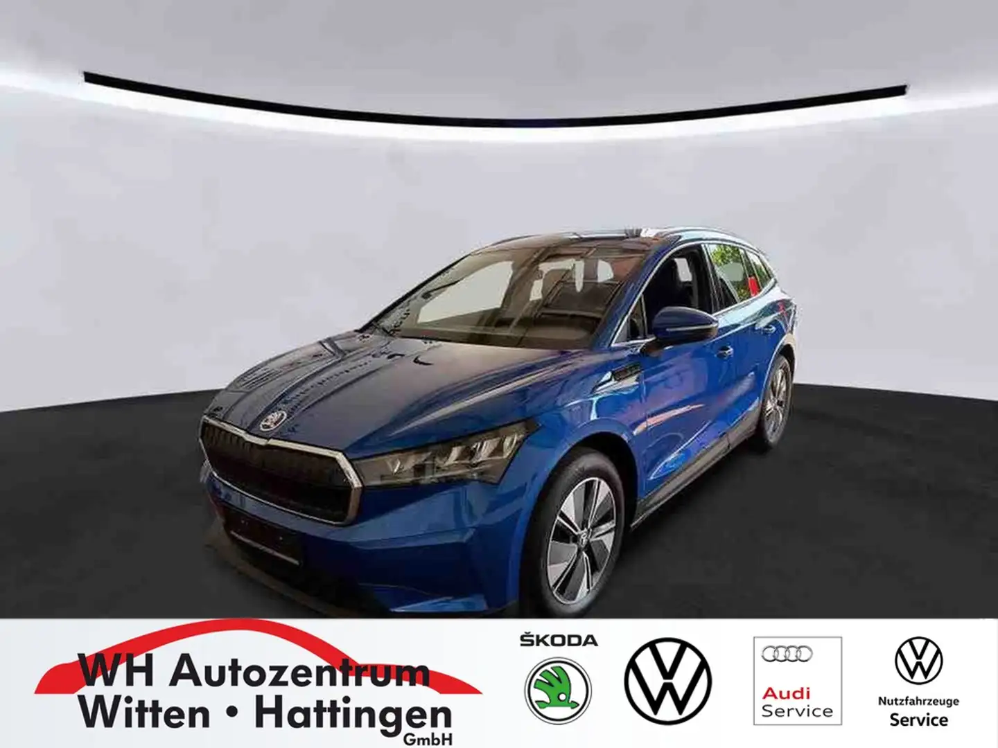 Skoda Enyaq iV 80 WÄRMEPUMPE AHK AREAVIEW KEYLESS PARK-ASSIST Blau - 1