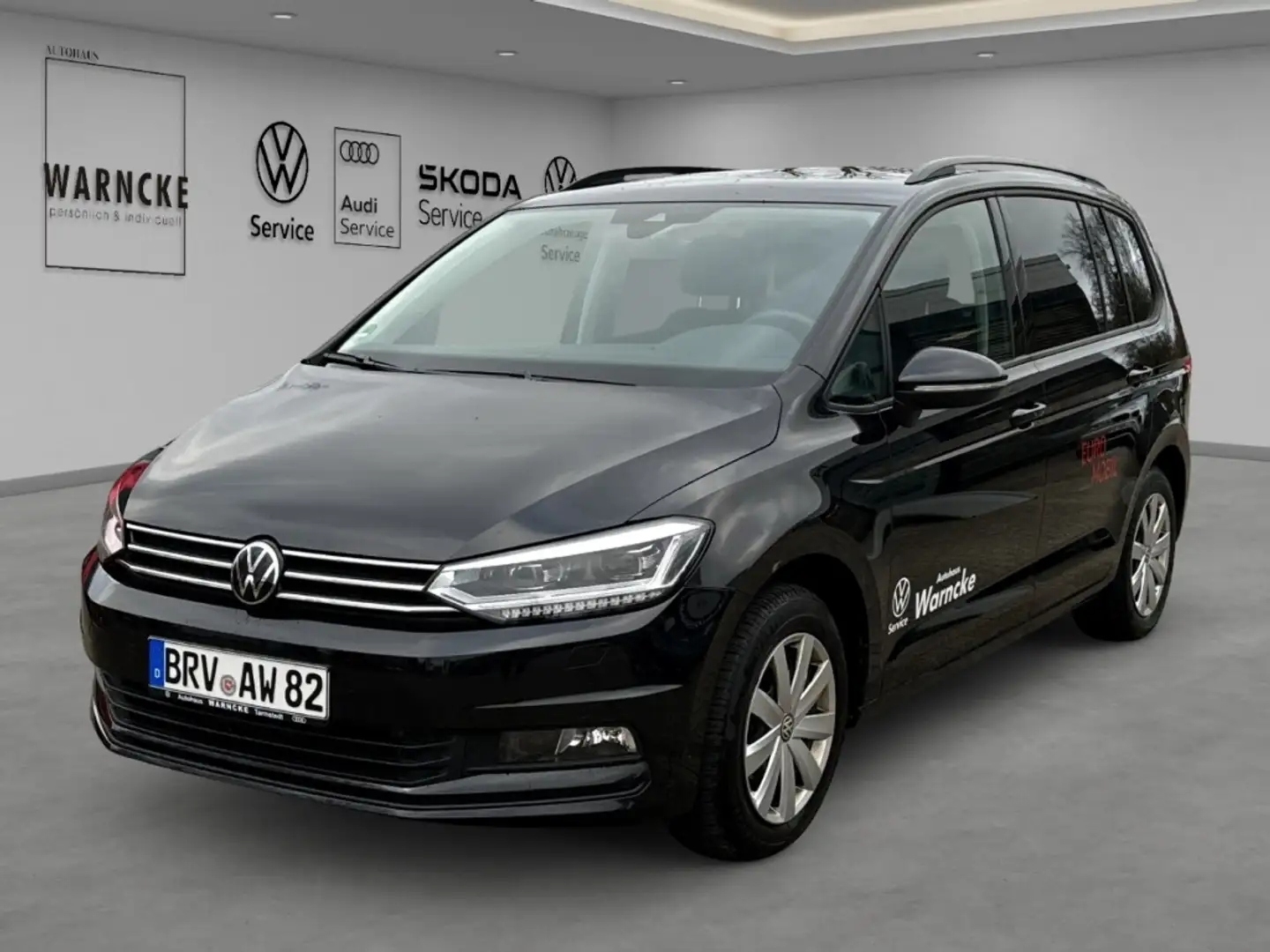 Volkswagen Touran 2.0 TDI DSG Comfortline 7-Si NAV LED ACC PDC RFK S Schwarz - 1