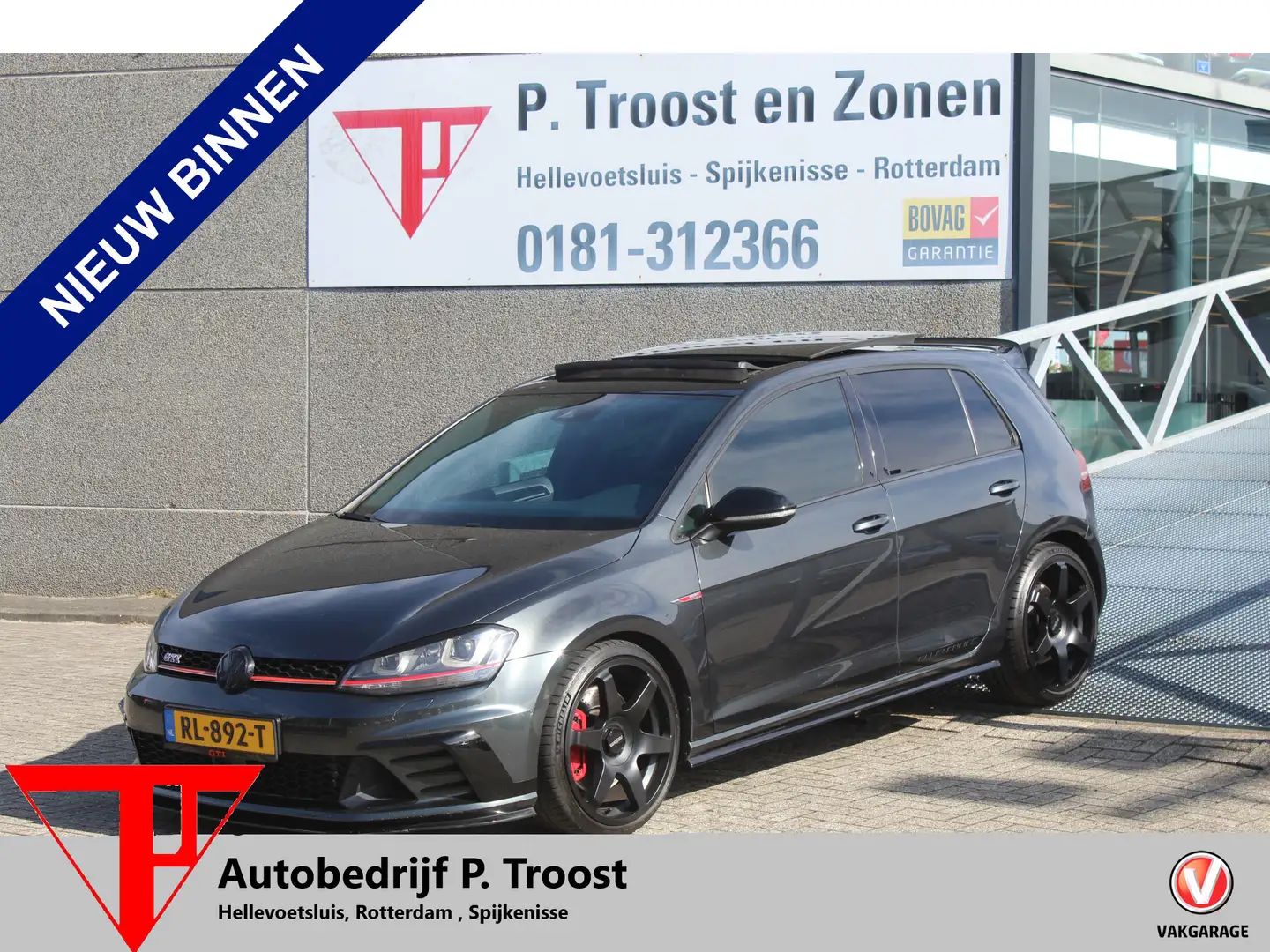 Volkswagen Golf GTI 2.0 TSI Clubsport Automaat/Panoramadak/Apple carpl Zwart - 1