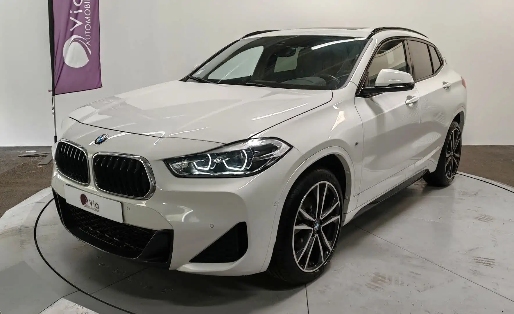 BMW X2 sDrive 18i 136 M Sport / 1 ère Main / Entretien BM Blanc - 1