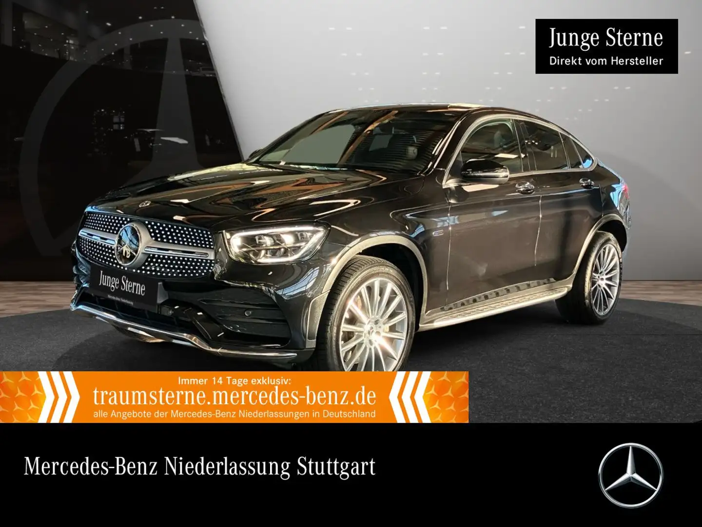 Mercedes-Benz GLC 300 e Coupé 4M AMG+AHK+LED+KAMERA+SITZKLIMA Schwarz - 1