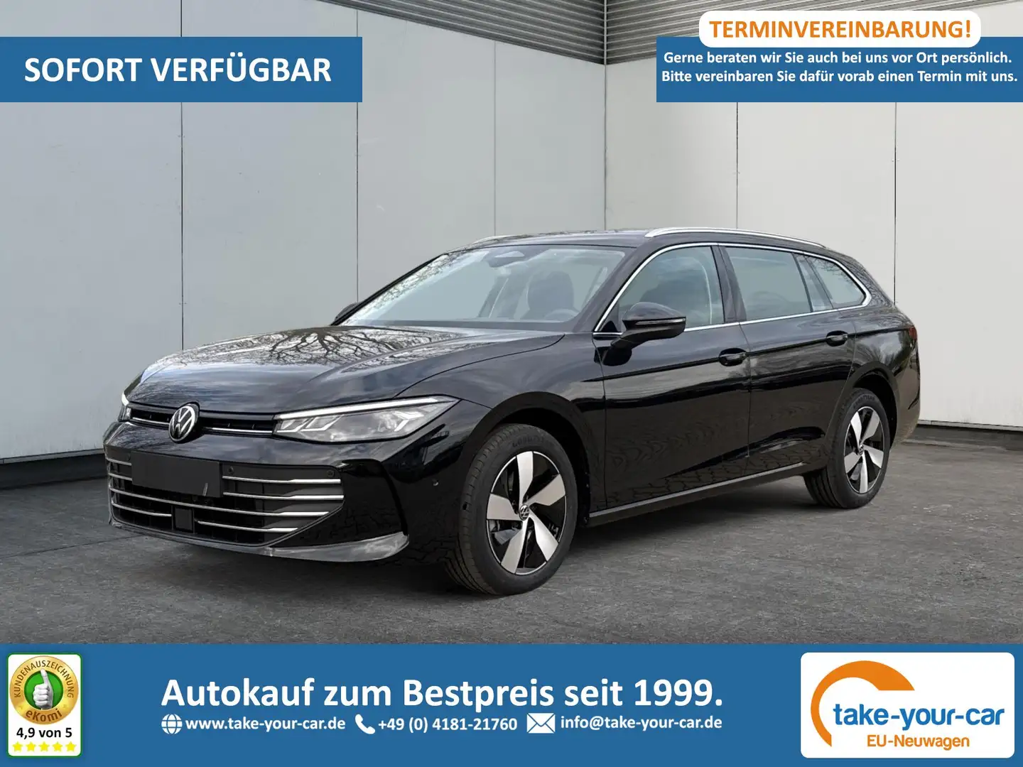 Volkswagen Passat Variant Business DSG+AHK+MASSAGE+NAVI+ACC+KAMERA+LED+17... Negru - 1