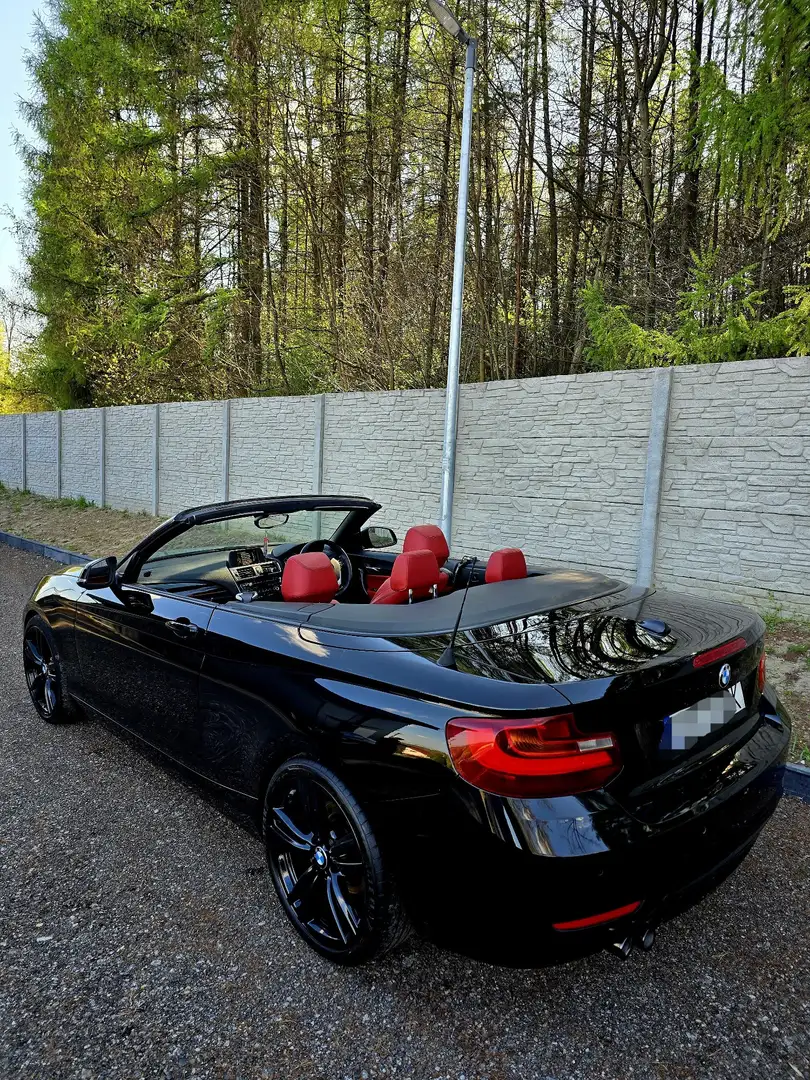 BMW 220 220d Cabrio Sport Line Schwarz - 2