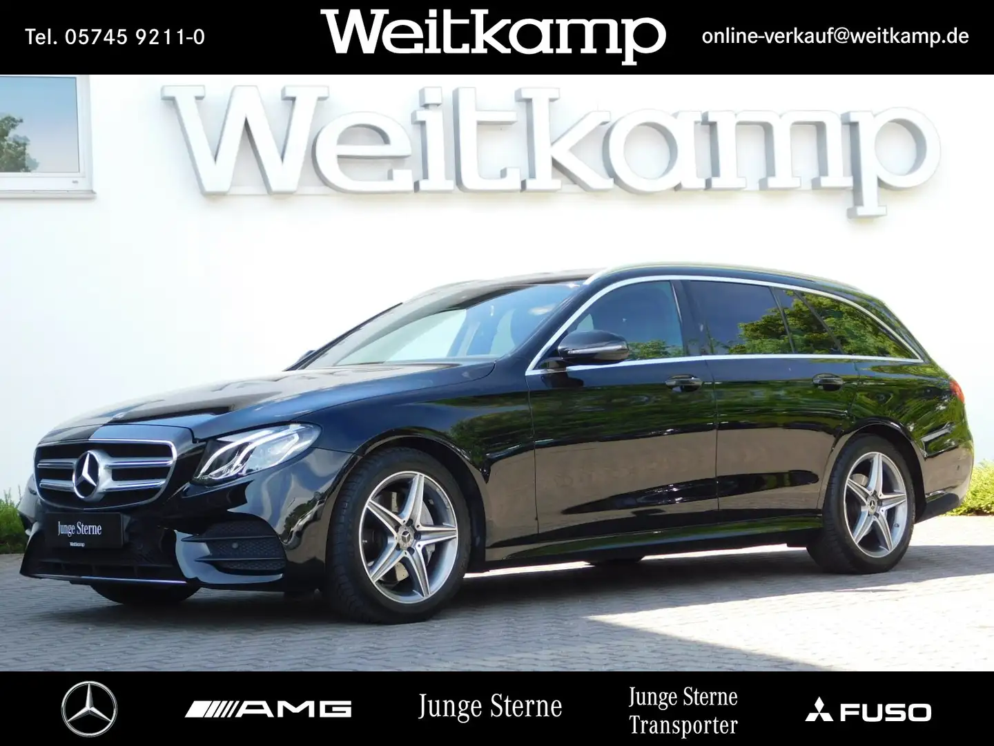 Mercedes-Benz E 220 E 220 d T AMG+AHK+Kamera+Widescreen+Totwinkel DPF Schwarz - 1