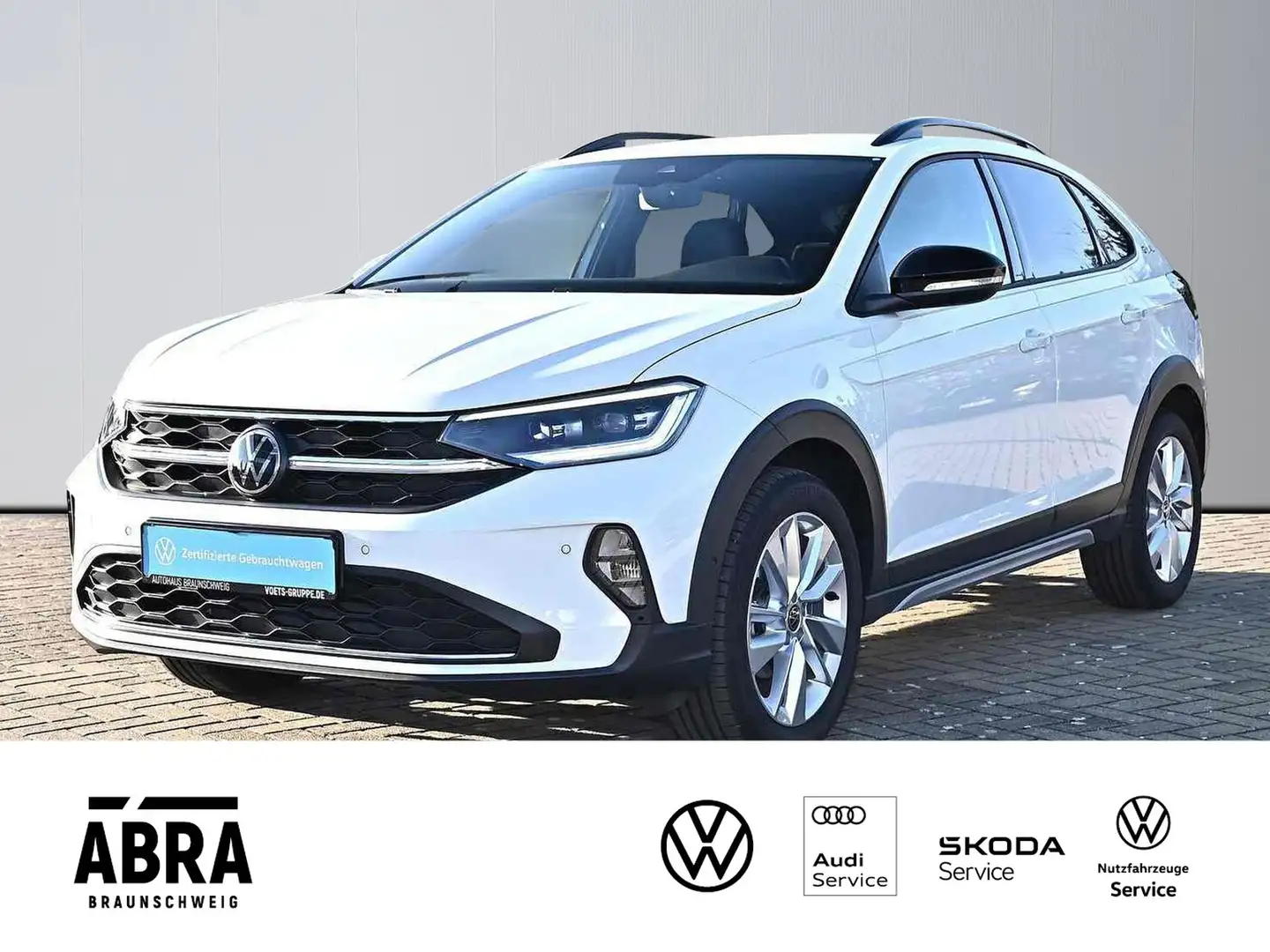 Volkswagen Taigo 1.0 TSI Goal DSG IQ.LIGHT+CAM+LANE+ACC+PDC Blanc - 1