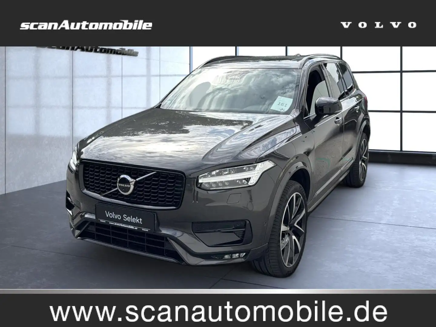Volvo XC90 XC 90 Plus Dark AWD Bluetooth LED Vollleder Klima Grijs - 1