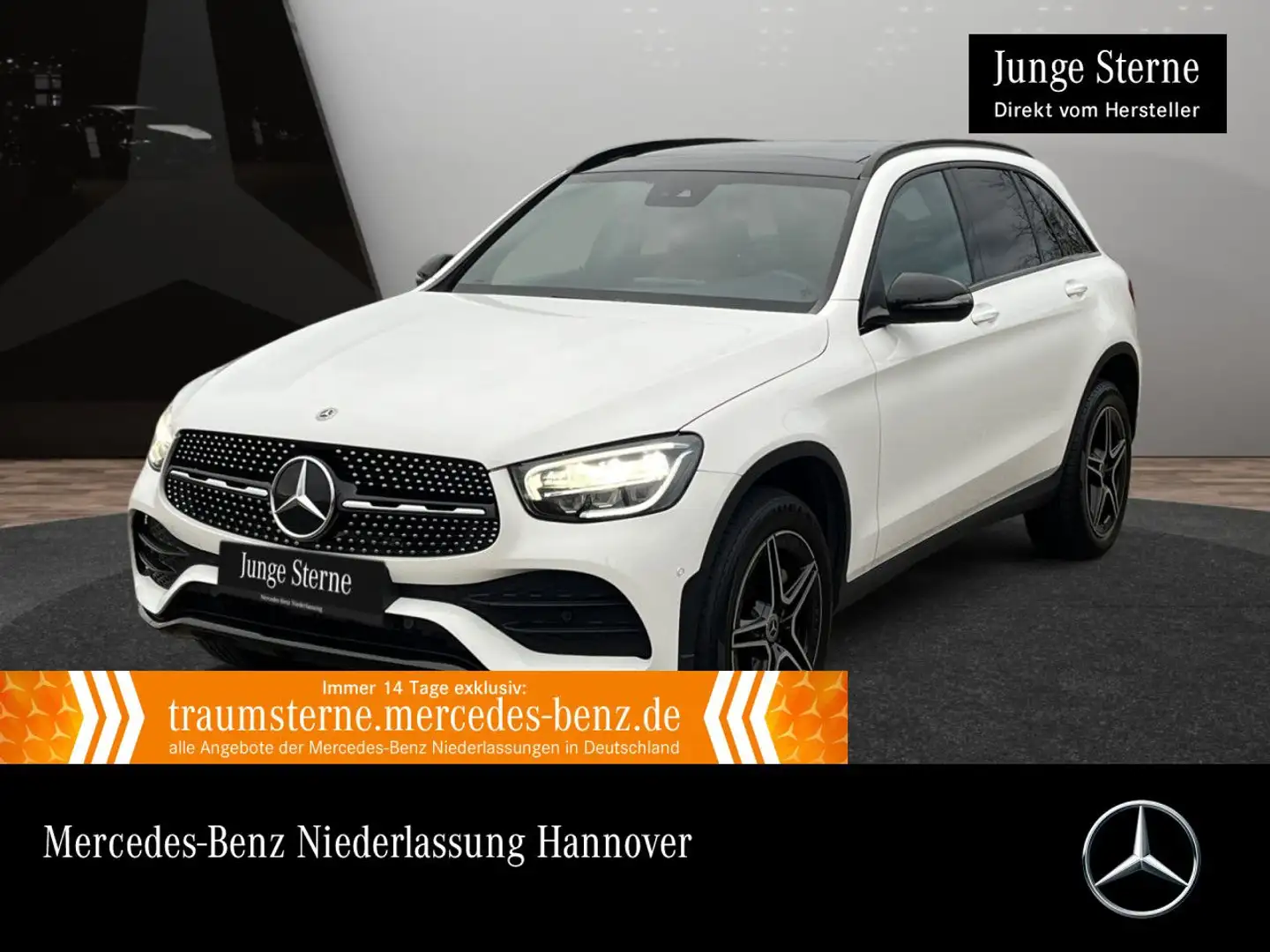 Mercedes-Benz GLC 300 de 4M AMG+NIGHT+PANO+AHK+LED+KAMERA+SPUR Weiß - 1