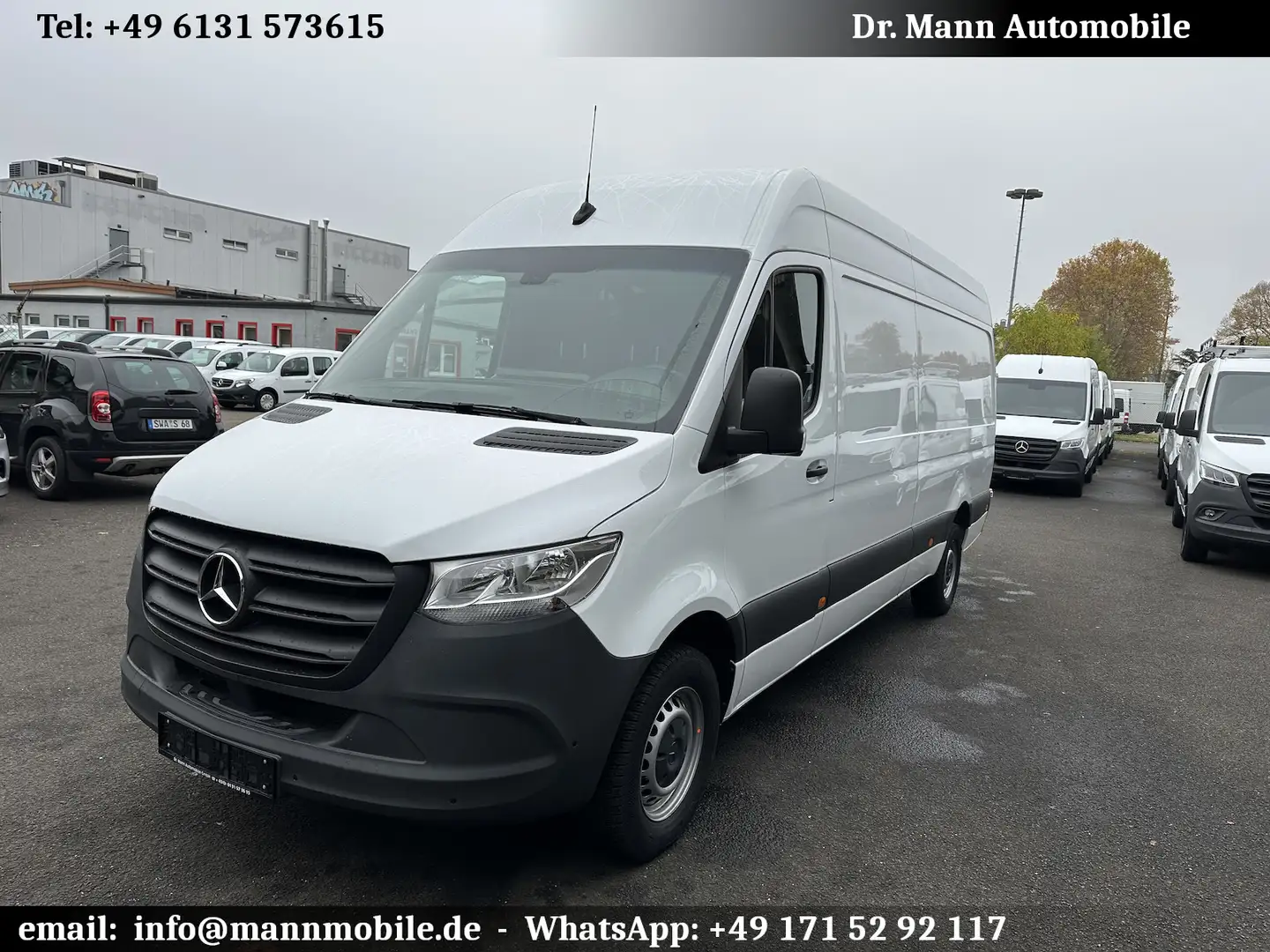 Mercedes-Benz Sprinter 317 CDI RWD L3 Maxi Schwingsitz Navi Kamera Weiß - 1