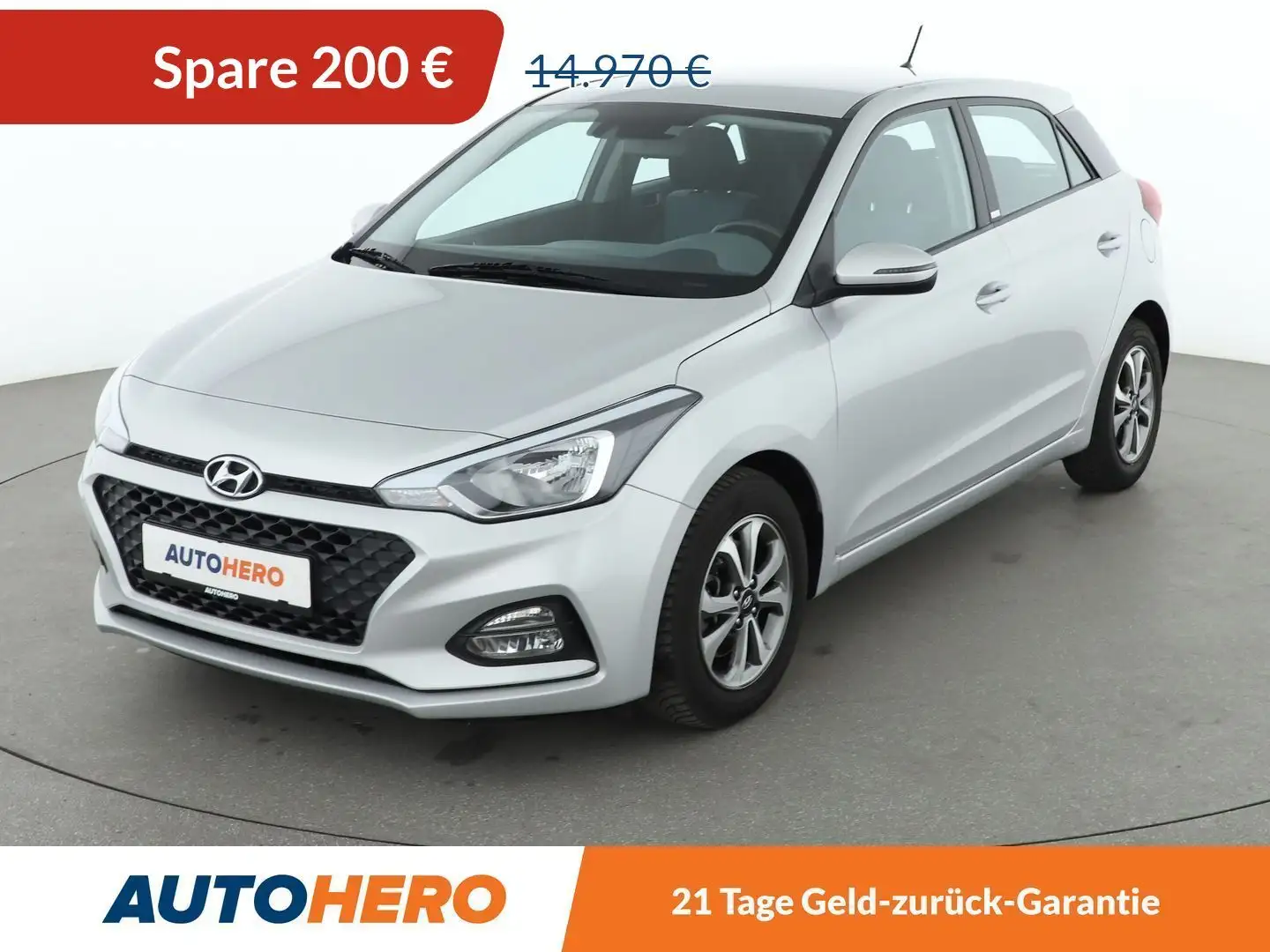 Hyundai i20 1.0 TGDI Trend Aut.*SPUR*PDC*SHZ*KLIMA*GARANTIE* Silber - 1