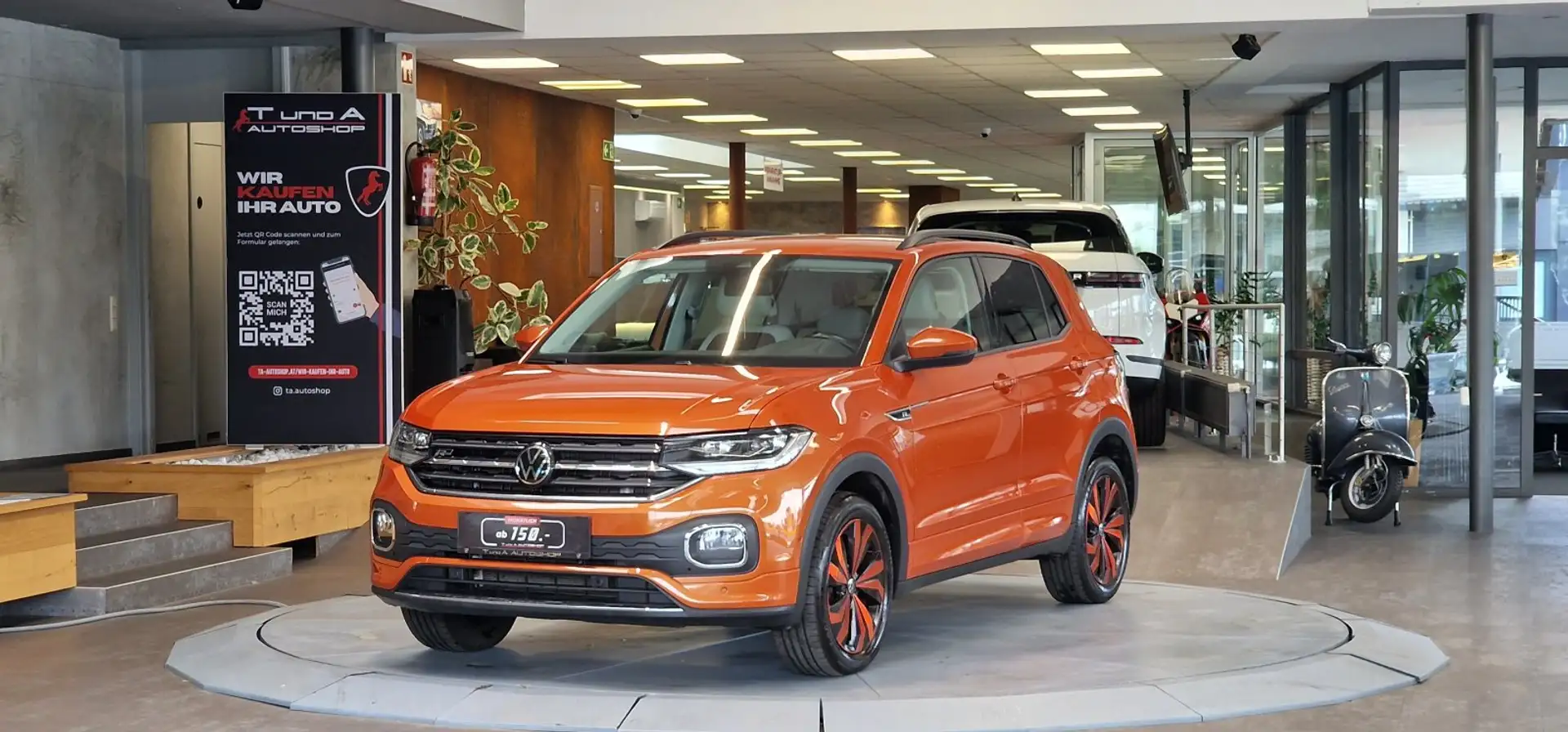 Volkswagen T-Cross 1,0 TSI R-Line *Digital-Cockpit*Kamera*Navi Orange - 1