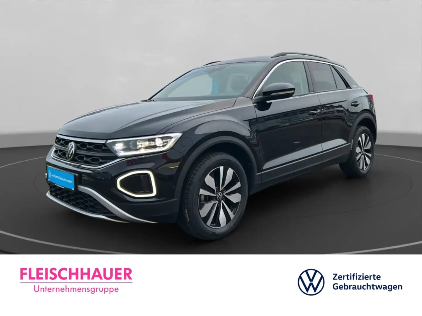 Volkswagen T-Roc Goal 2.0 Life+LED+KLIMAAUT+ACC+SHZ Schwarz - 1