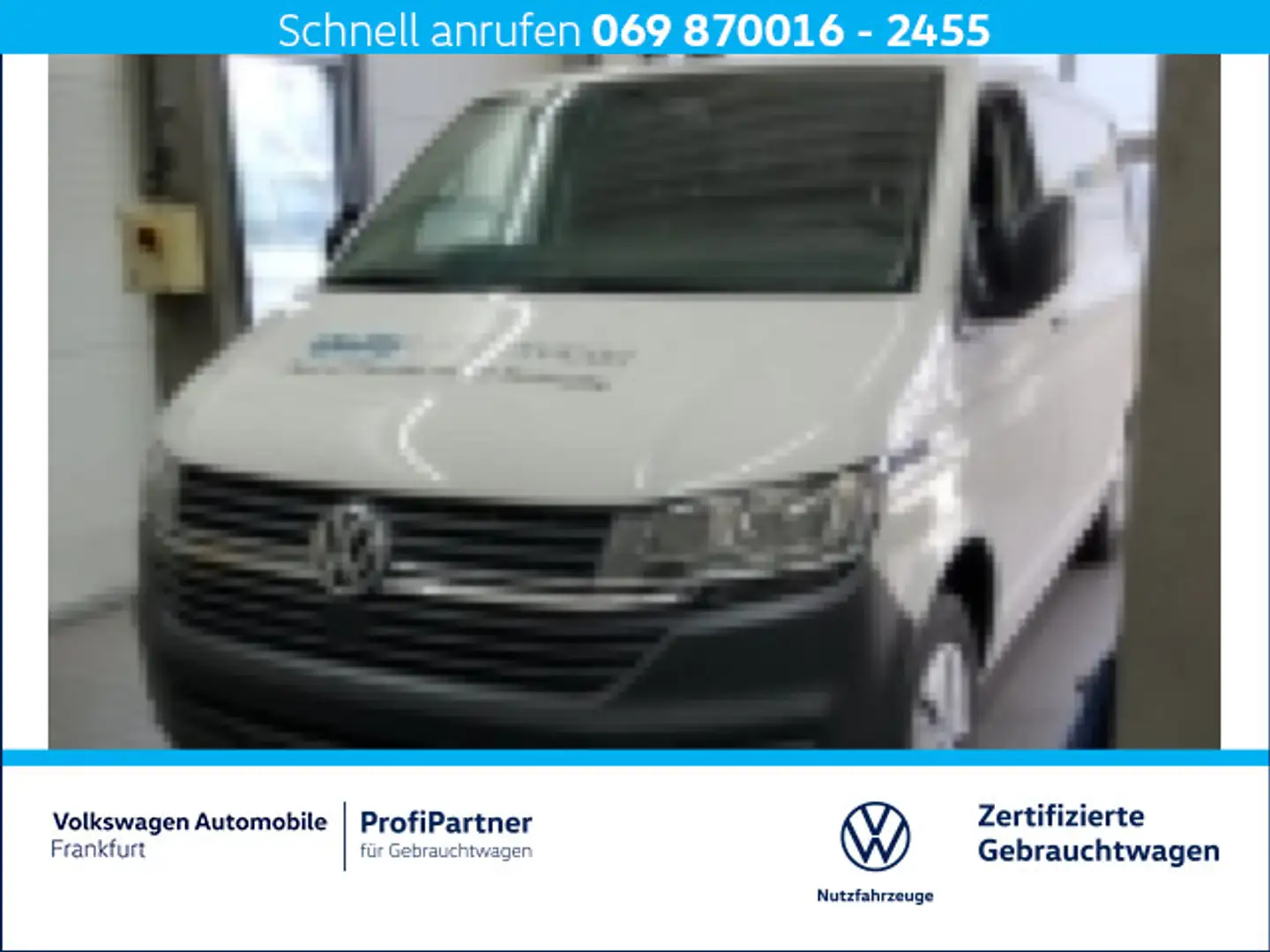 Volkswagen T6.1 Transporter T6.1 Kasten 2.0 TDI Navi Klima DAB+ Weiß - 1