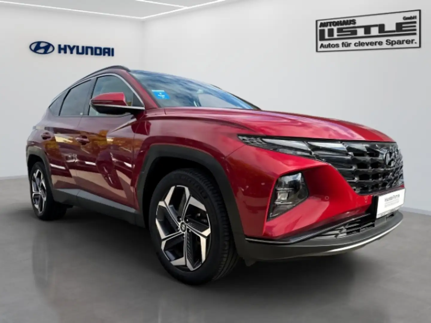 Hyundai TUCSON Prime Plug-In Hybrid 4WD El. Panodach Navi Leder D Rood - 2