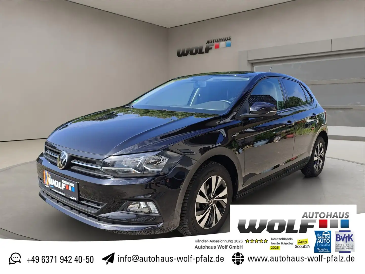 Volkswagen Polo 1.0 TSI Comfortline KESSY~GRA~App Connect~SHZ~PDC~ Schwarz - 1