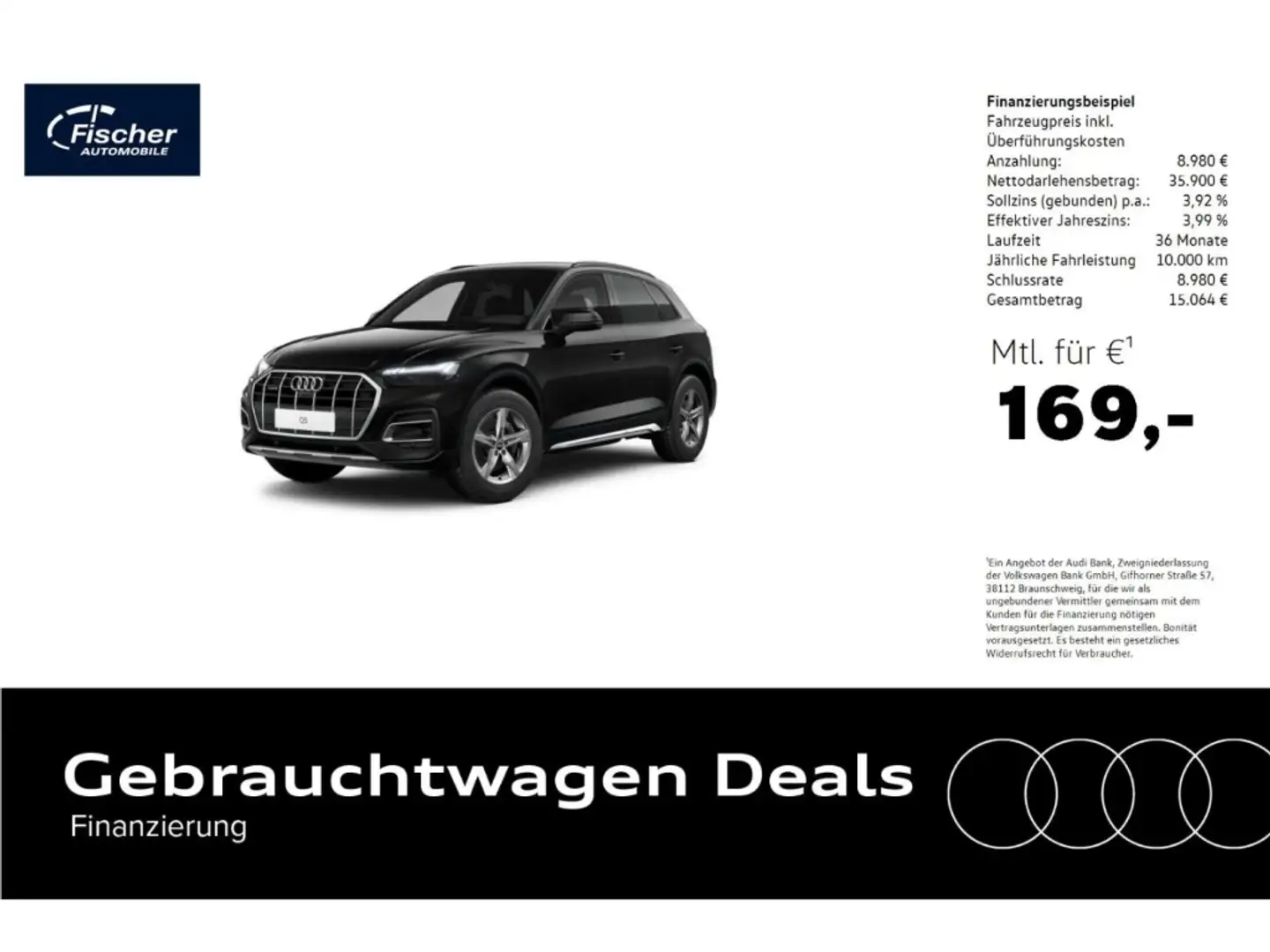 Audi Q5 40 TFSI quattro Schwarz - 1