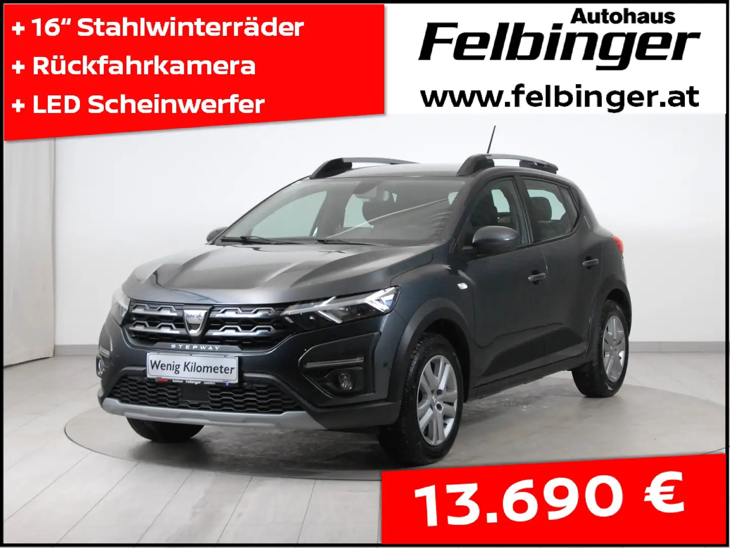 Dacia Sandero Stepway Comfort TCe 90 *Rückfahrkamera, PDC* Grau - 1