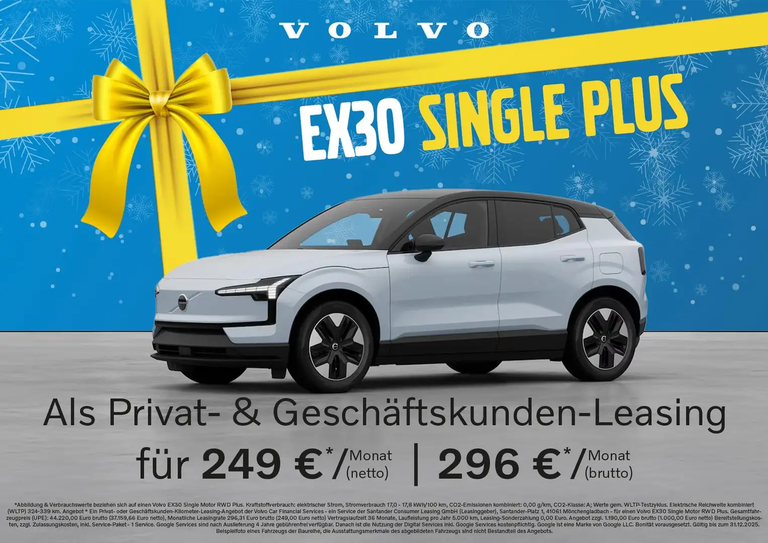 Volvo EX30 Single Motor Plus 18" ACC H&K LHZ PDC SHZ Weiß - 1