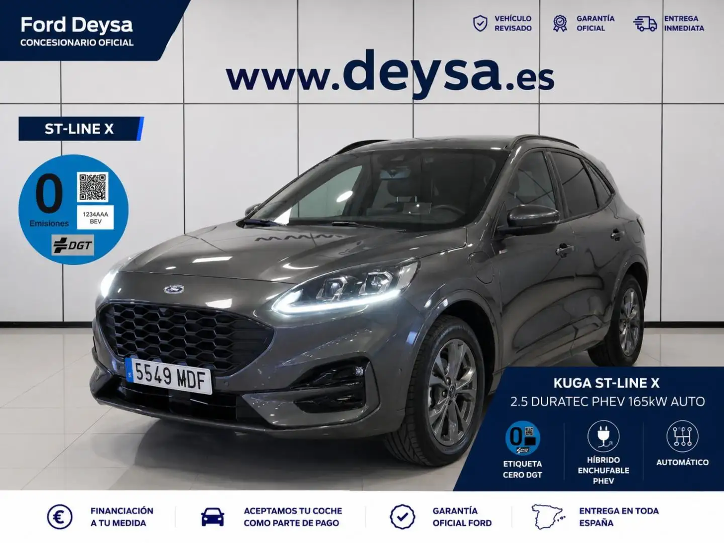 Ford Kuga ST-Line X 2.5 Duratec PHEV 165kW Auto Gris - 1