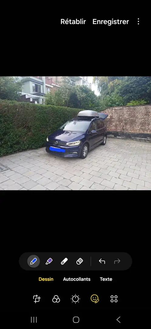 Volkswagen Touran Touran 1.6 TDi SCR Highline (EU6.2) Bleu - 1