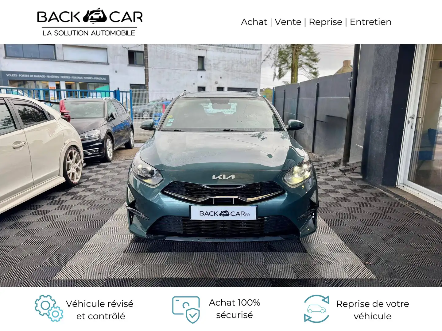 Kia Ceed SW / cee'd SW 1.6 CRDi 136 ch MHEV DCT7 Active - SUIVI ENTRETIEN COMPLET Grün - 2