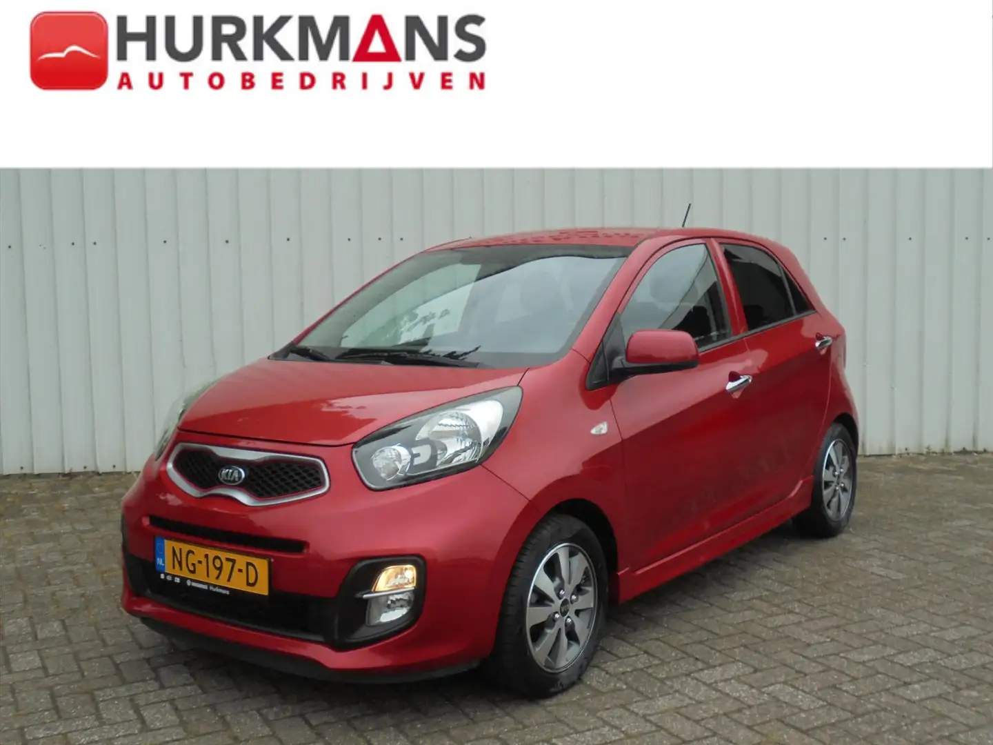 Kia Picanto 1.0i 5DRS AIRCO, LM-VELGEN, BLUETOOTH ENZ Rojo - 1