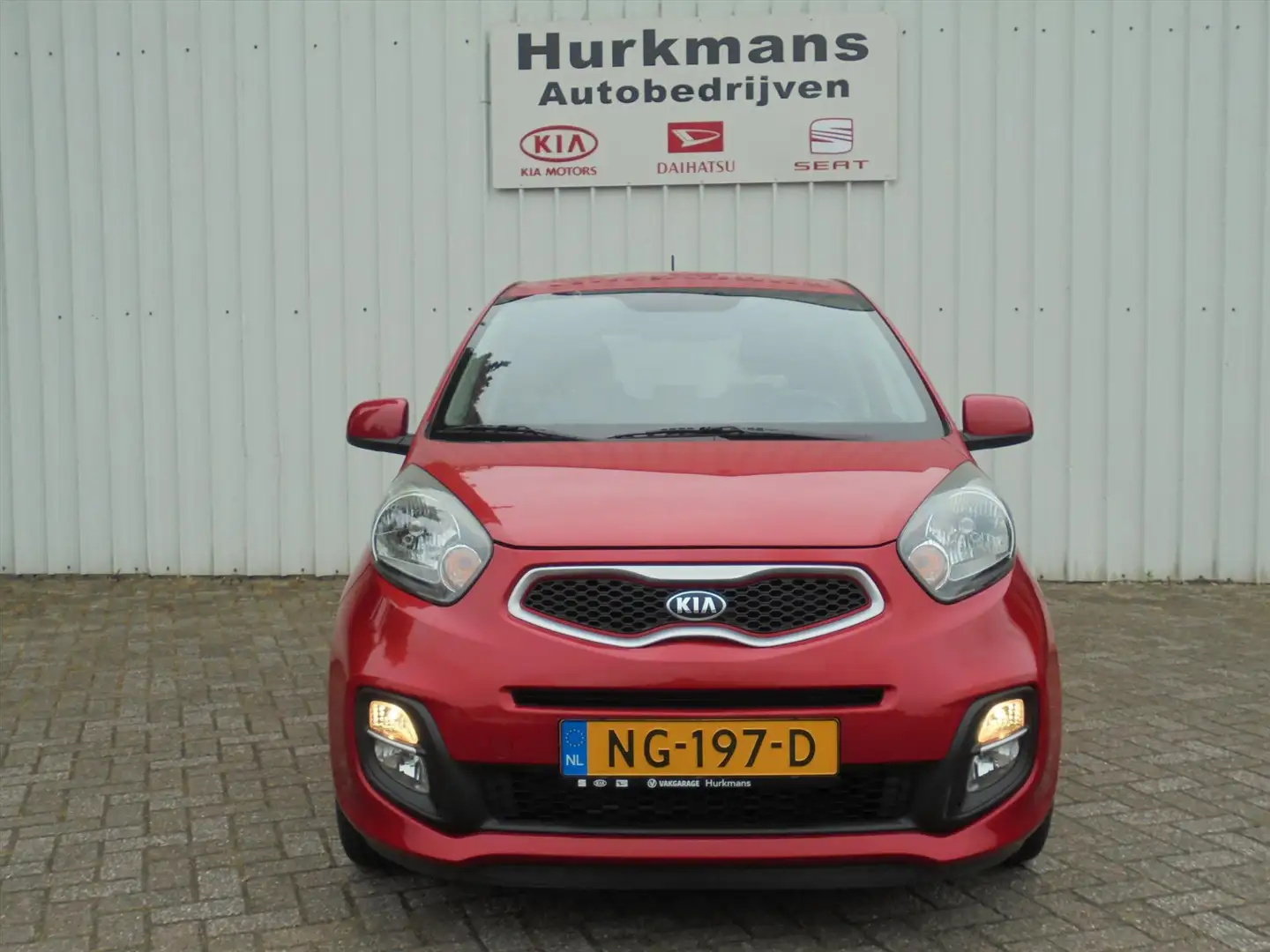 Kia Picanto 1.0i 5DRS AIRCO, LM-VELGEN, BLUETOOTH ENZ Rojo - 2