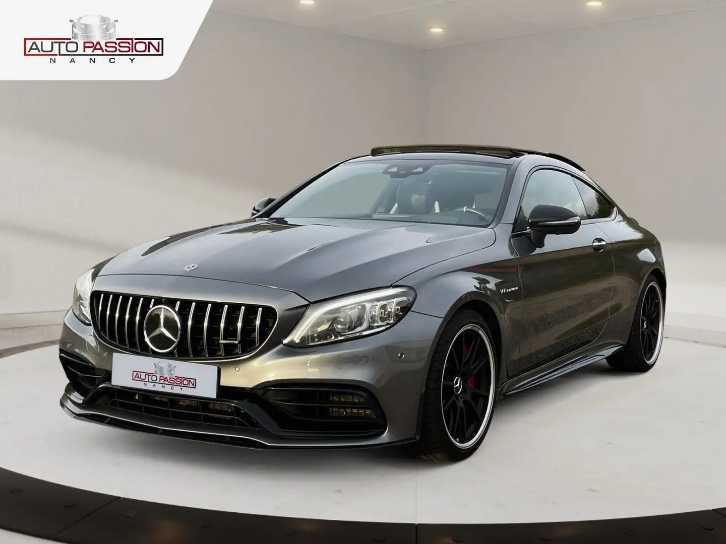 Mercedes-Benz C 63 AMG Coupé V8 Bi-Turbo 510cv Burmester Caméra 360 Gris - 1