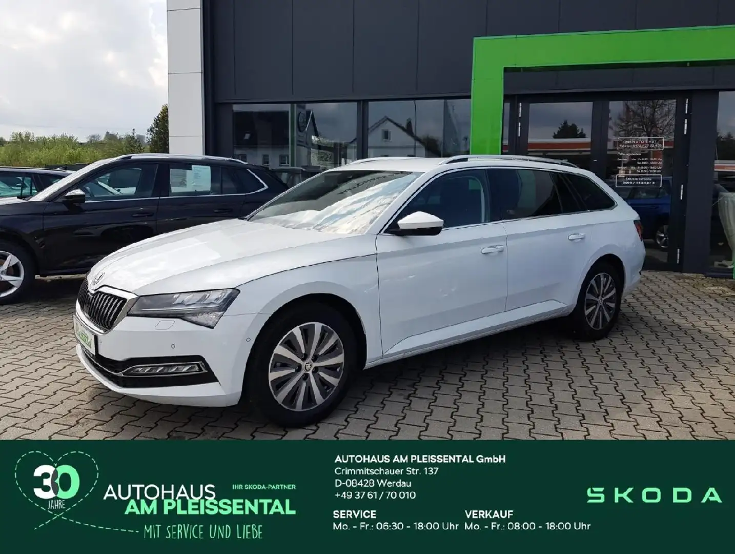 Skoda Superb Superb KB 2.0 TDI DSG Standhzg. / Columbus Blanc - 1