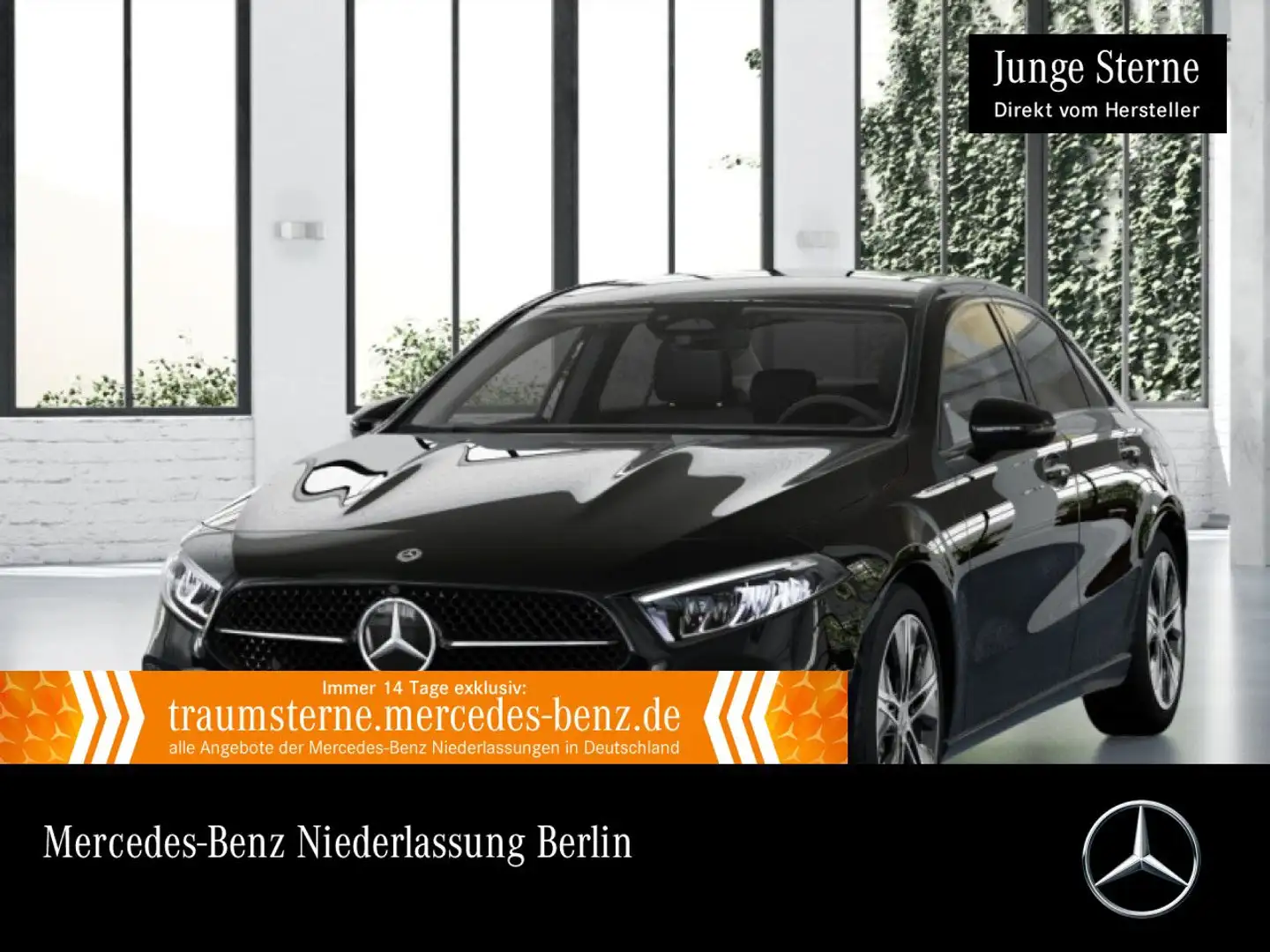 Mercedes-Benz A 200 Lim PROGRESSIVE+NIGHT+360°+LED+TOTW+KEYLESS Schwarz - 1
