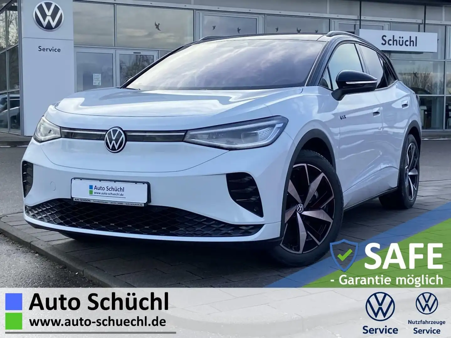 Volkswagen ID.4 GTX 4-MOTION SPORTPAKET+WÄRMEPUMPE+AHK+PAN Weiß - 1