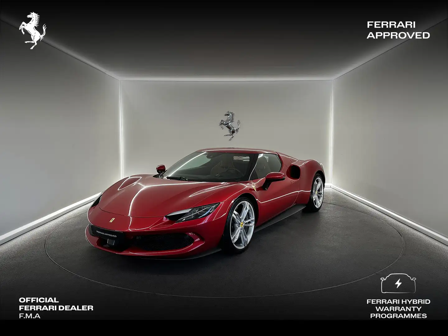 Ferrari 296 GTB Rosso Imola / Ferrari Approved Rot - 1