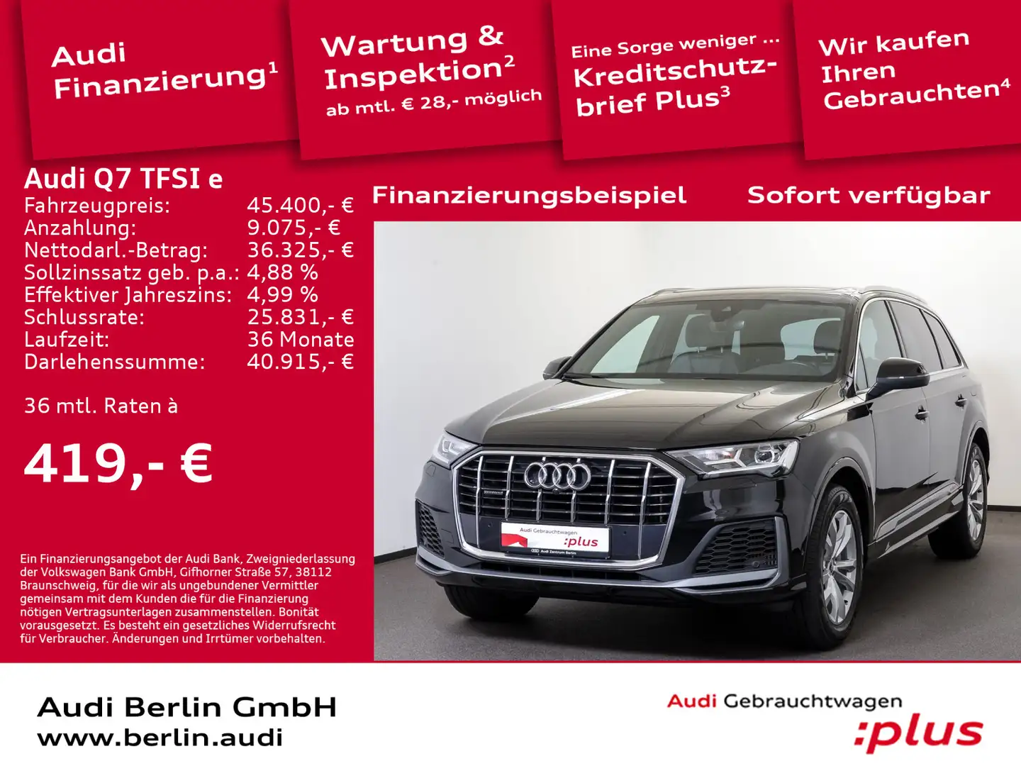 Audi Q7 S line qu.tiptr.LED RFK PANO NAVI B&O Black - 1