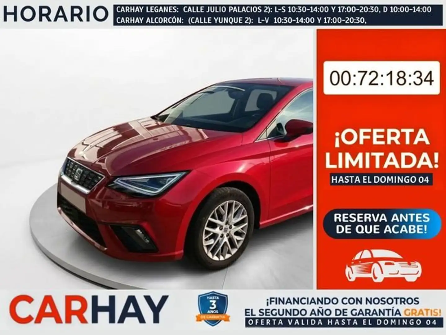 SEAT Ibiza 1.0 TSI S&S Special Edition 110 Rojo - 1