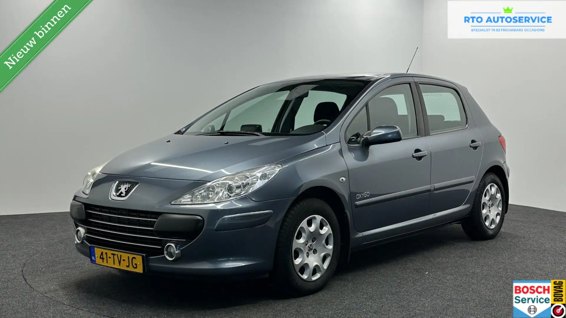 Peugeot 307 1.6-16V Griffe NAVI ECC CRUISE TREKHAAK 126000KM Grijs - 1