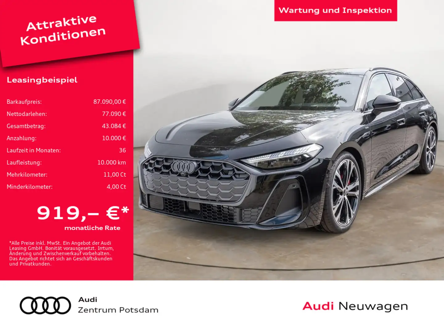Audi A5 Avant e-hybrid quattro NAVI HUD B&O PANO Schwarz - 1