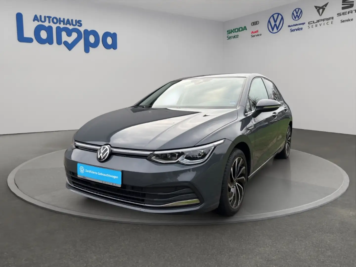 Volkswagen Golf Style 2.0 TDI DSG,LICHT+SICHT,ACC,MFK,RFK,PDC,SHZ Grau - 2