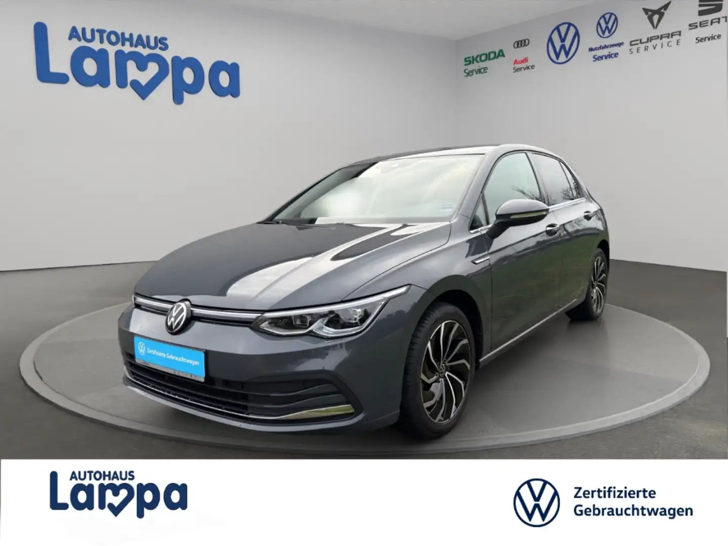 Volkswagen Golf Style 2.0 TDI DSG,LICHT+SICHT,ACC,MFK,RFK,PDC,SHZ Grau - 1