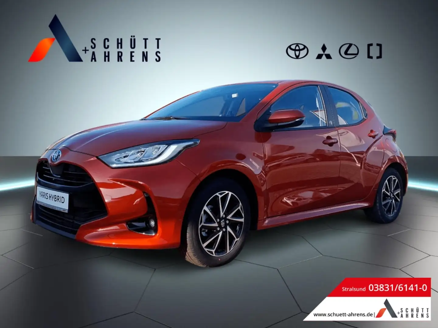 Toyota Yaris Hybrid Team Deutschland 1.5 Dual-VVT-iE EU6d LED-H Orange - 1