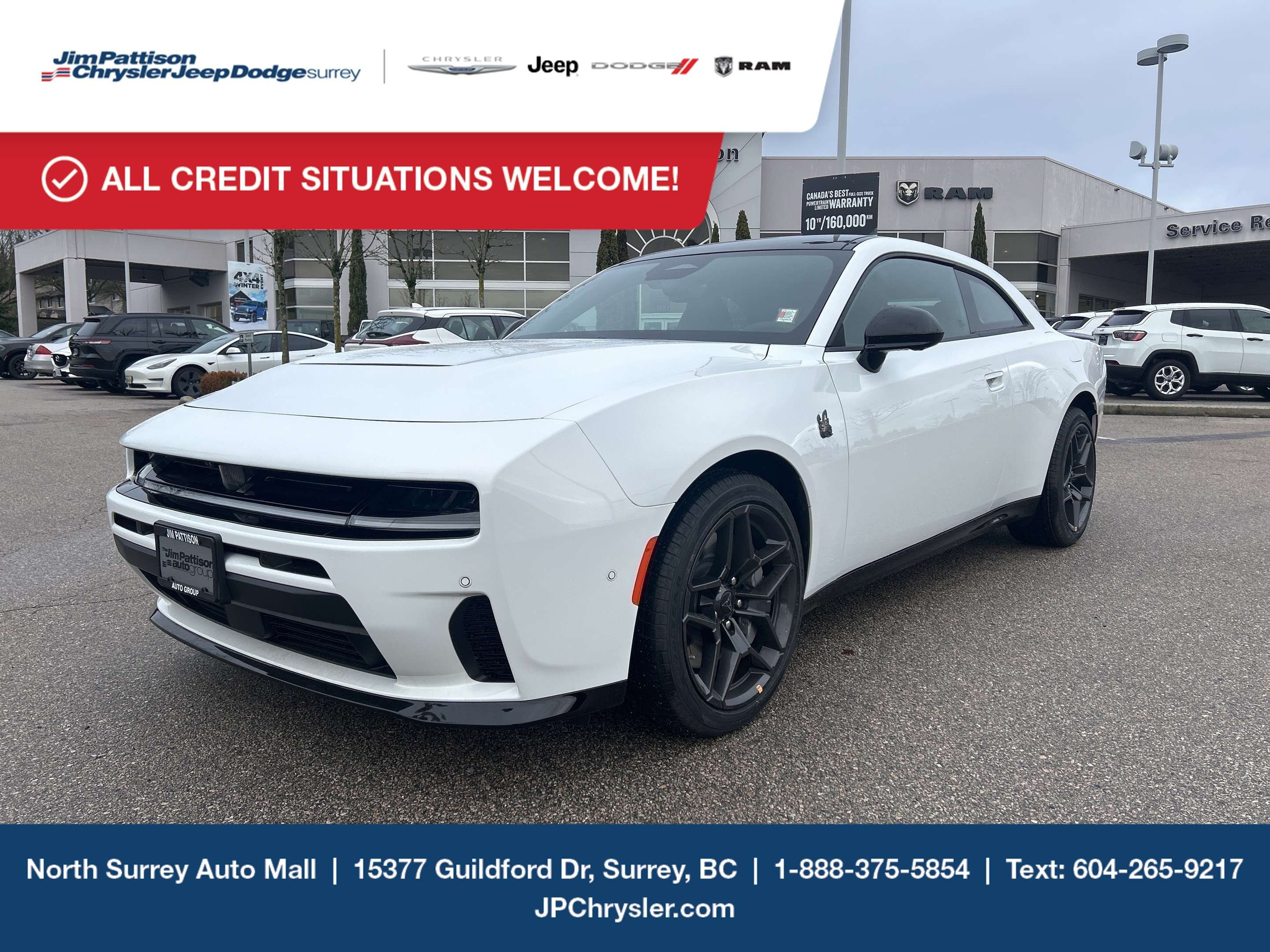 White 2026 Dodge Charger Daytona Coupe All-Wheel Drive 8-Speed Automatic
