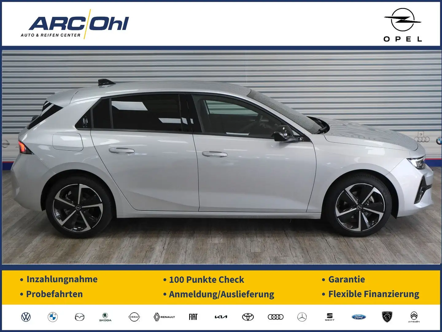 Opel Astra L 1.2 GS *NAVI/HUD/HIFI/LED/SHZ/PDC/360* Argent - 1