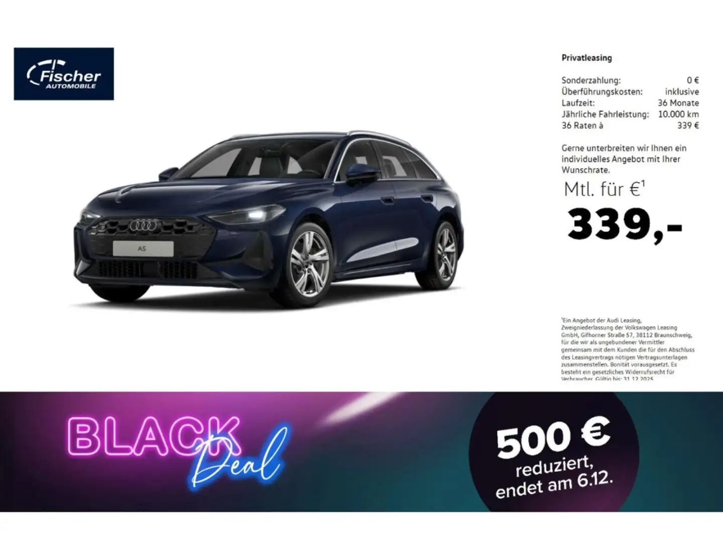 Audi A5 Avant TFSI Blau - 1