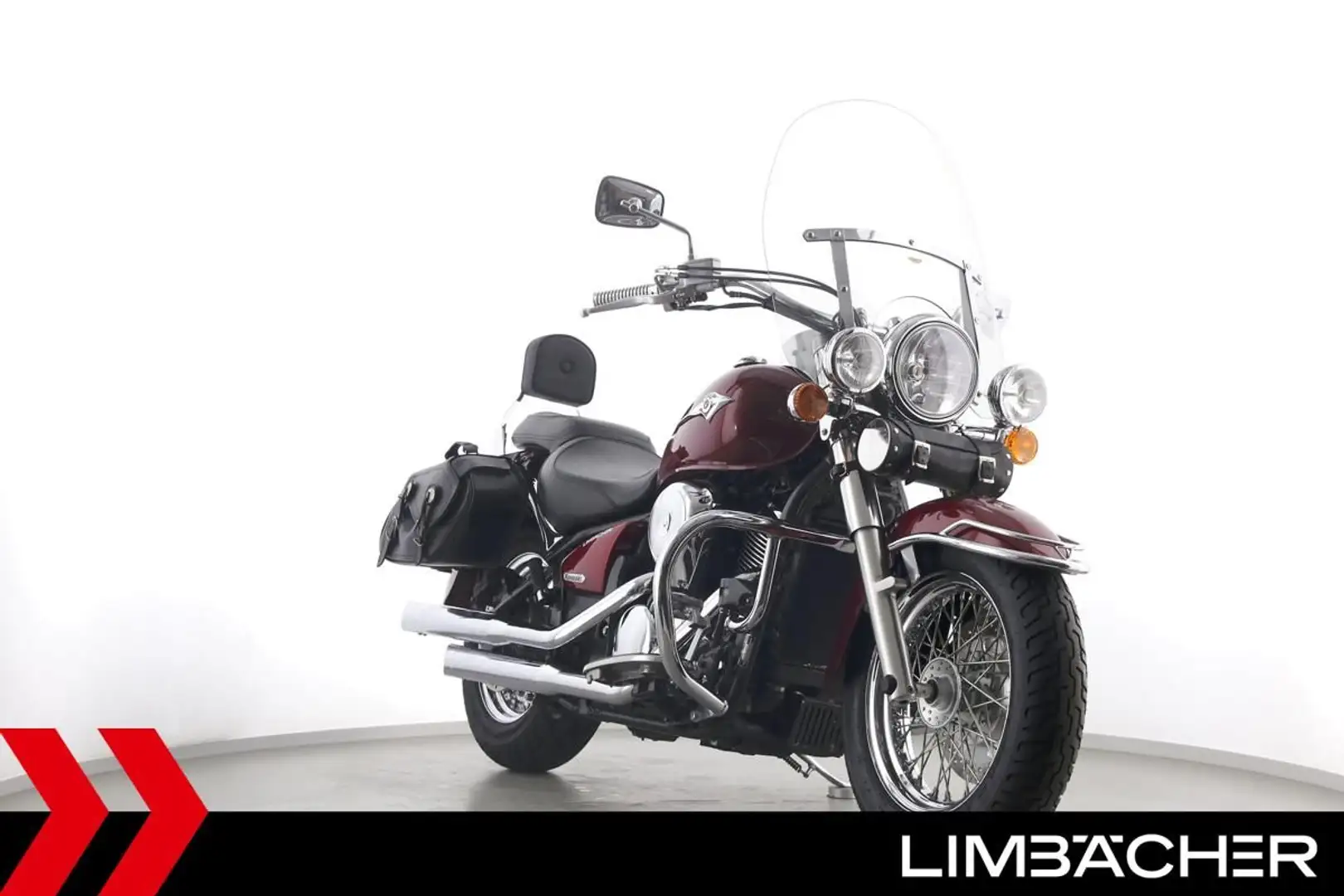 Kawasaki VN 900 CLASSIC - SilverTail, Packtaschen,etc Rojo - 2