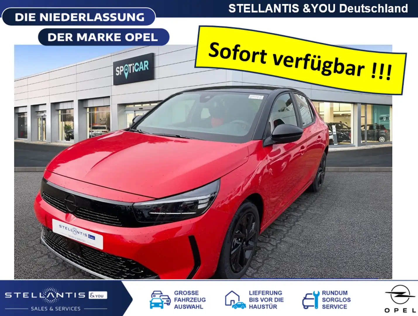 Opel Corsa AUTOMATIK SOFORT VERFÜGBAR Rot - 2